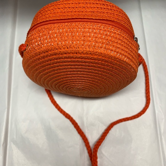 Mini  Orange Straw Bag - Picture 7 of 7